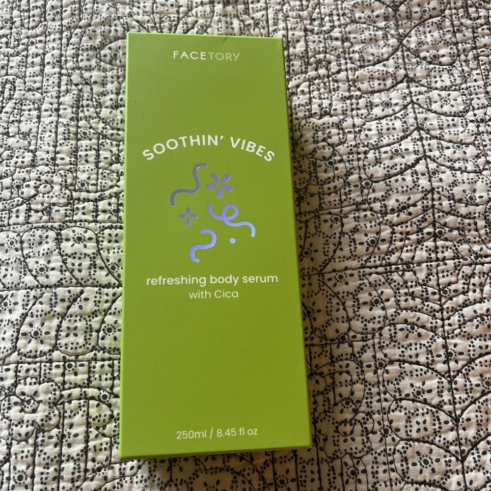 FACETORY~SOOTHIN' VIBES Refreshing Body Serum~250ml / 8.45 fl oz~Full Size~NIB~